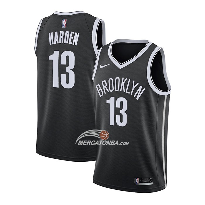 Maglia Brooklyn Nets James Harden Icon 2020-21 Nero